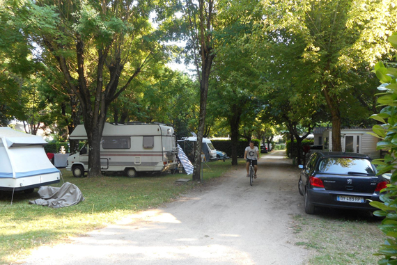 Les emplacements du camping