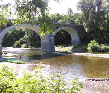 Canoeing on the river Cèze