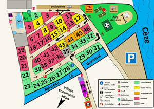 Plan du camping